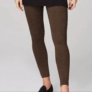 J. Jill Brown and Black Checkered Leggings